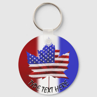 Canada USA Keychain US / Canada Souvenir Keychains