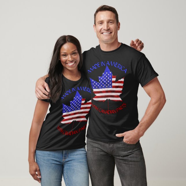 Canada USA Shirt Personalized US Canada T-shirts (Unisex)