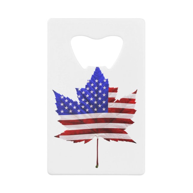 Canada USA Souvenir Bottle Opener - Personalized (Front)