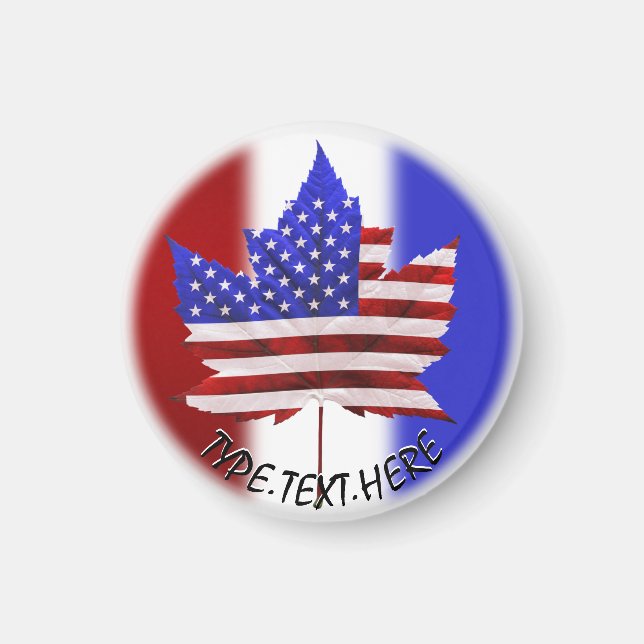 Canada USA Souvenir Fridge Magnets (Front)