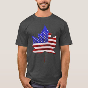 Canada USA Souvenir T-shirt Plus Size Men's