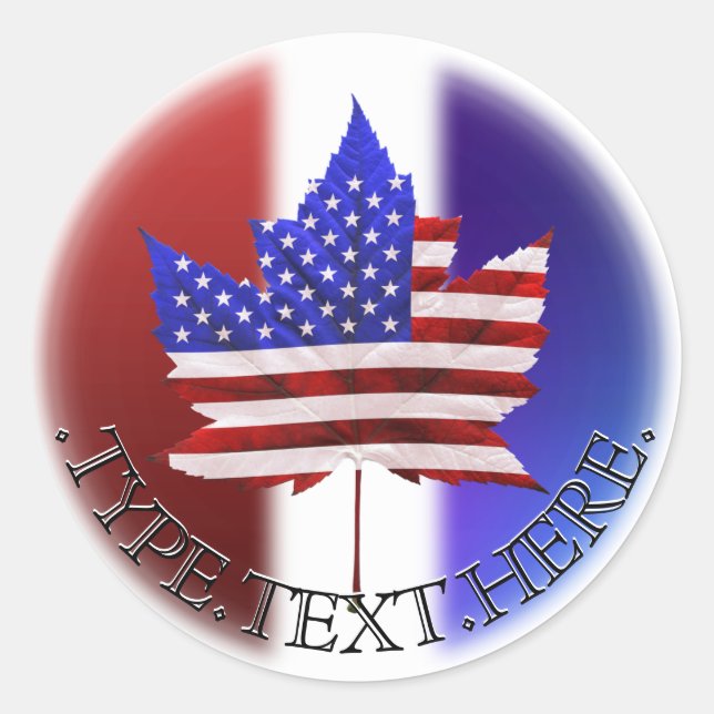 Canada USA  Stickers Personalized Souvenirs (Front)