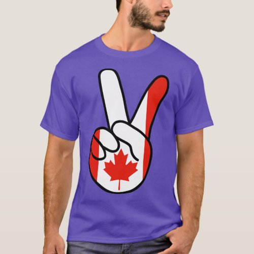 Canada V Sign T_Shirt