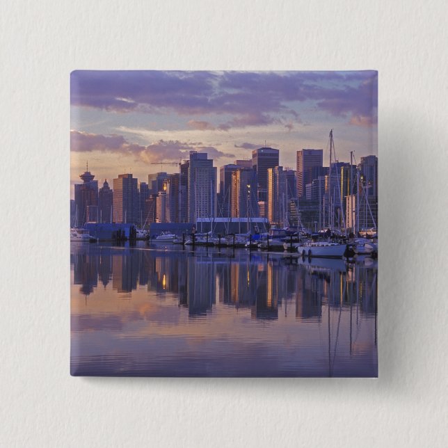 Canada, Vancouver, British Columbia. Vancouver Pinback Button (Front)