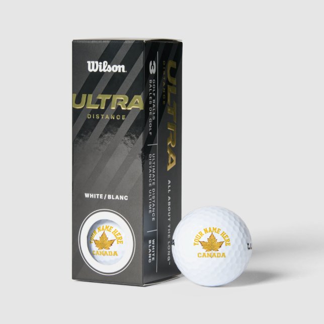 Canada Varsity Golf Balls Customized Canada Gifts  (Packaging)