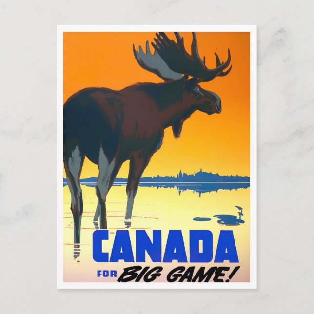Canada vintage travel postcard (Front)