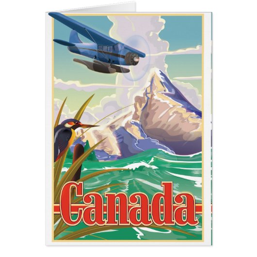 Canada Vintage Travel poster Cards (Front)
