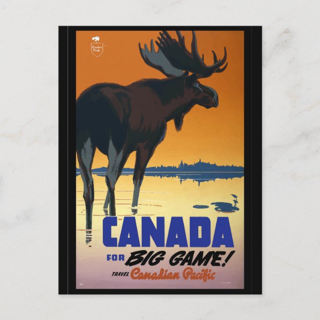 Canada - Vintage Travel Poster Postcard (Front)