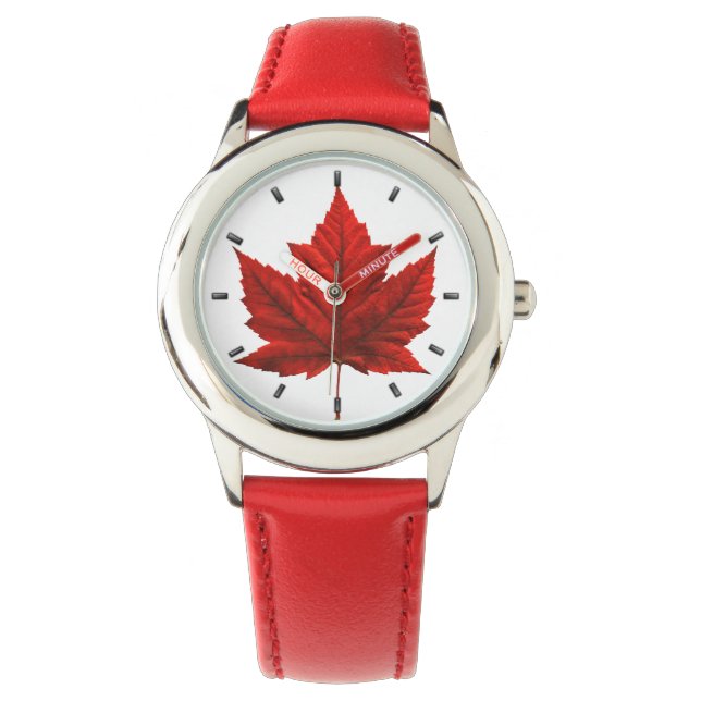 Canada Watch Canada Maple Leaf Souvenir Wristwatch (Front)