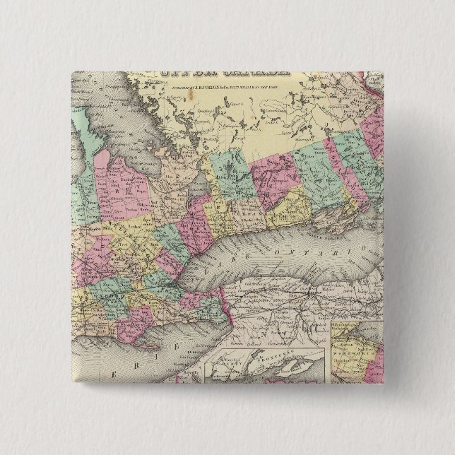 Canada West or Upper Canada Button (Front)