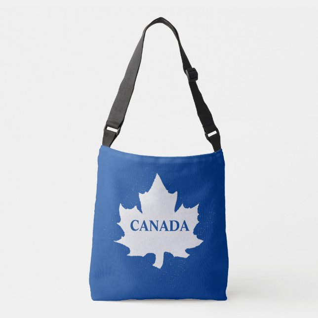 CANADA White Maple Leaf Crossbody Bag (Front)