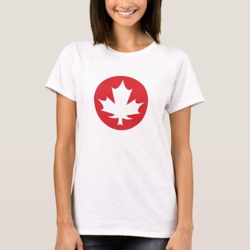 Canada White Maple Leaf  T_Shirt