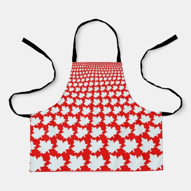 Canada White Maple Leafs  Apron (Front)