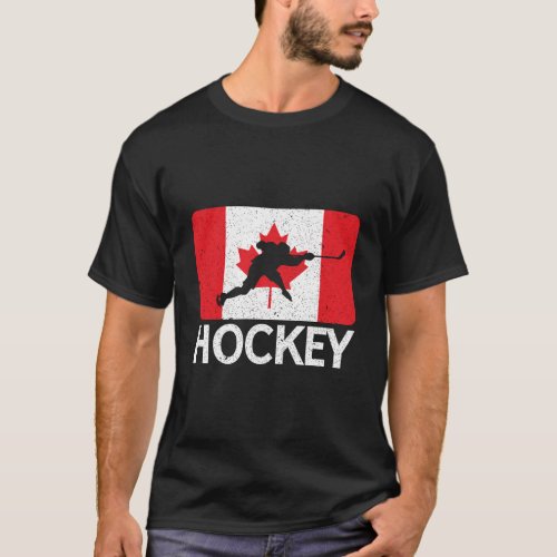 Canada Winter Hockey Shirt Canadian Flag Hockey Fa