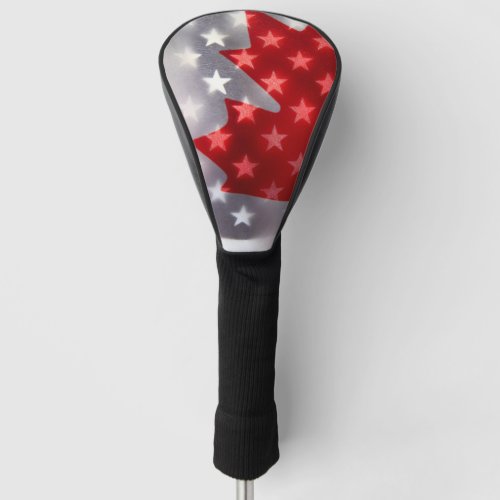 Canada with America flags Golf Head Cover