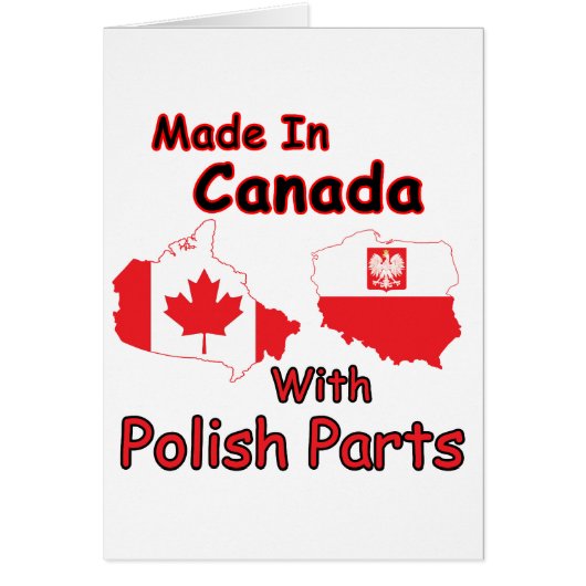 Canada With Polish Parts Cards (Front)