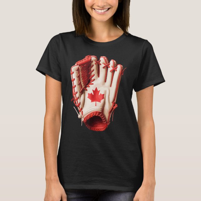 Canada Women Men Baseball T-Shirt (Front)