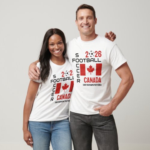 CANADA World Football Custom Name 2026 ANY YEAR  T_Shirt