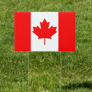 Canada Yard Sign, Canadian Flag outdoor sings Sign