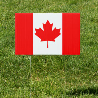 Canada Yard Sign, Canadian Flag outdoor sings Sign