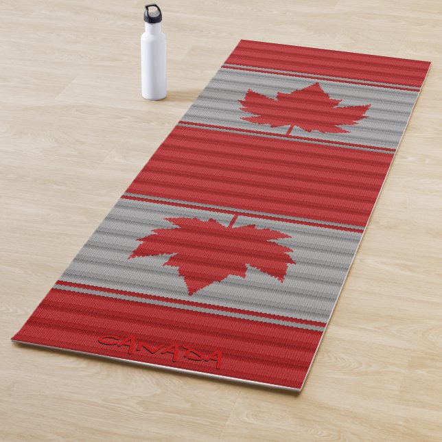 Canada Yoga Mats Canada Maple Leaf Yoga Mat (In Situ)