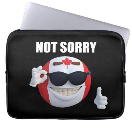 CanadaBall PolandBall Meme ball NOT SORRY Laptop Sleeve