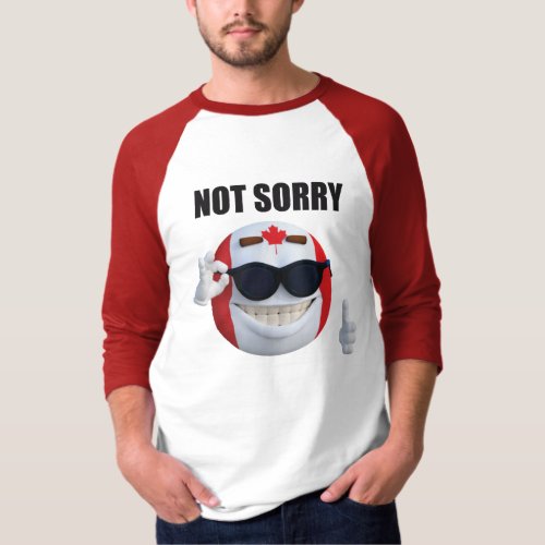 CanadaBall PolandBall Meme ball NOT SORRY T_Shirt