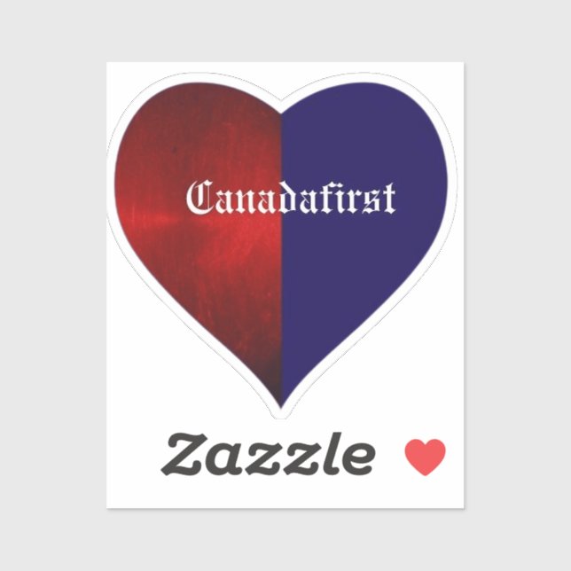 CANADAFIRST HEART STICKER (Sheet)