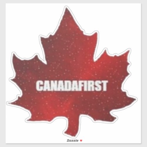 CANADAFIRST MAPLE LEAF Sticker EXTRA _LARGE 