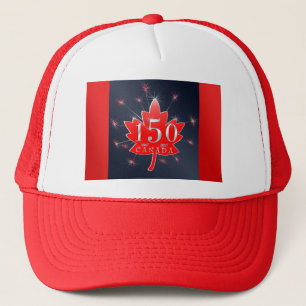 Canada's 150th Maple Leaf & Fireworks Celebration Trucker Hat