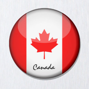 Canadia flag & Canada - travel/sports fans Magnet