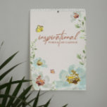 Canadian 2026 Inspirational words Watercolor Art  Calendar<br><div class="desc">Brighten every month with uplifting quotes and original watercolor florals in this beautifully designed Inspirational Words & Art Calendar by artist Lorena Depante. Featuring twelve unique monthly spreads filled with motivational messages and delicate nature-inspired artwork, this vertical wall calendar brings encouragement and charm to your space year-round. Ideal for home,...</div>