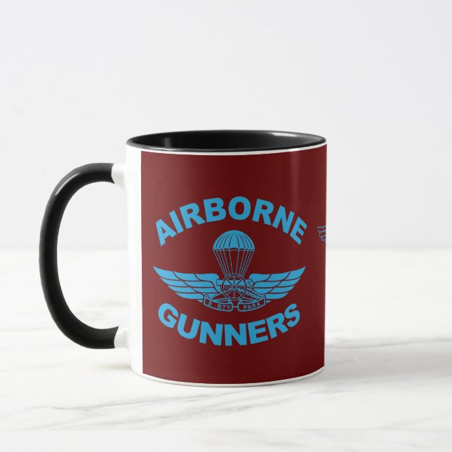 Canadian Airborne Gunners Two-Tone Coffee Mug (Left)