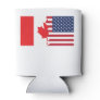 Canadian American Flag Can Cooler