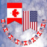 Canadian American Flags, Party banners Canada /USA