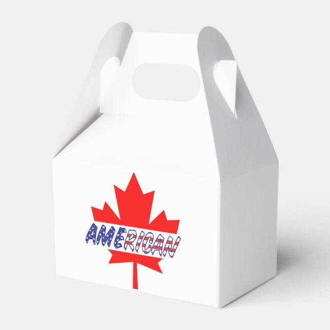 Canadian American Pride Favor Boxes (Front Side)