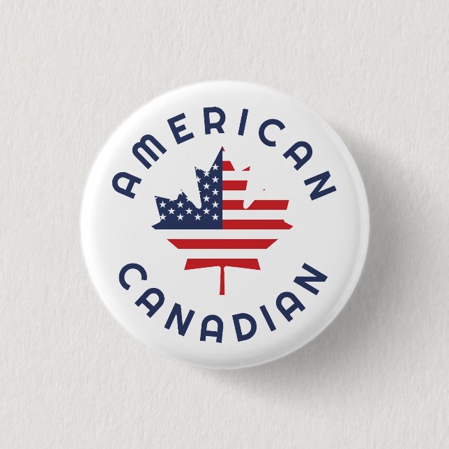 Canadian American  Roots  Button (Front)