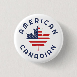Canadian American Roots Button