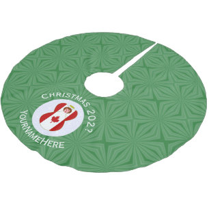 Canadian Angel Christmas Flag Personalized  Brushed Polyester Tree Skirt