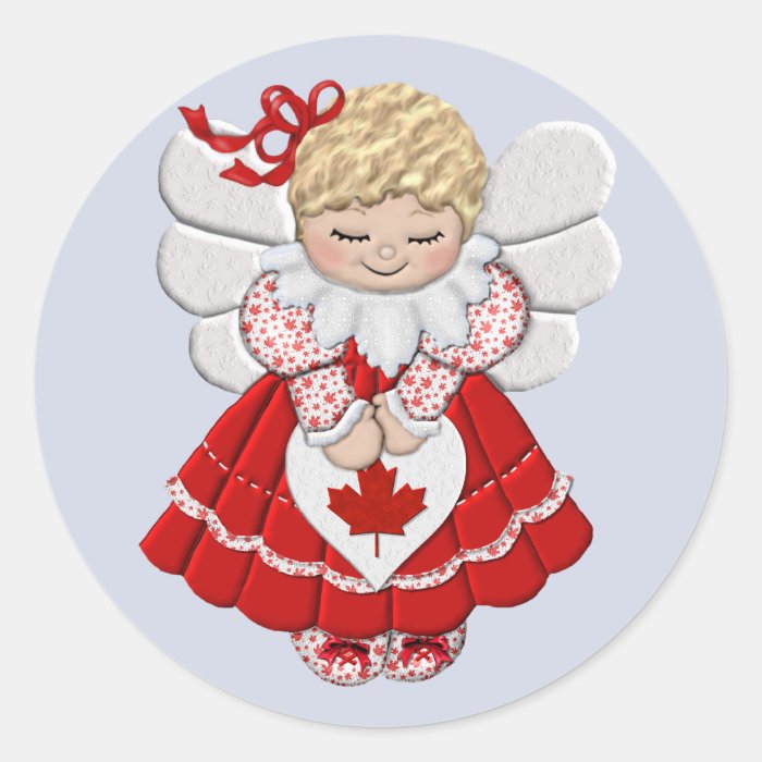 Canadian Angel Sticker