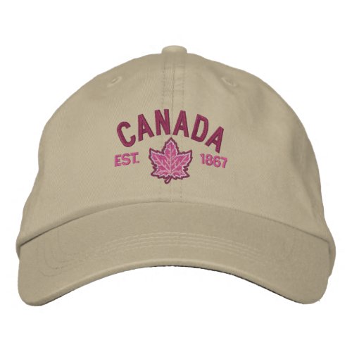 Canadian Anniversary Embroidery Canada Embroidered Baseball Hat