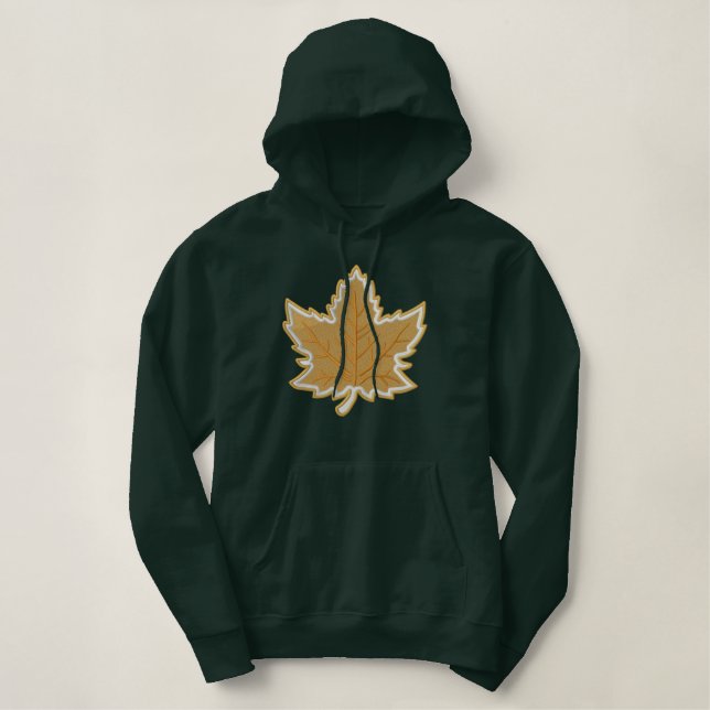 Canadian Anniversary Embroidery Canada Embroidered Hoodie (Design Front)
