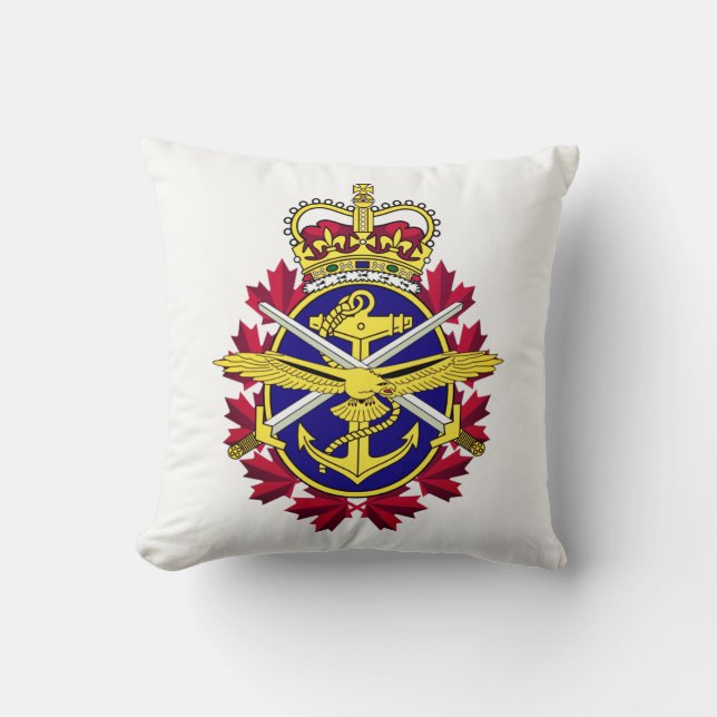 Canadian Armed Forces Throw Pillow (Front)