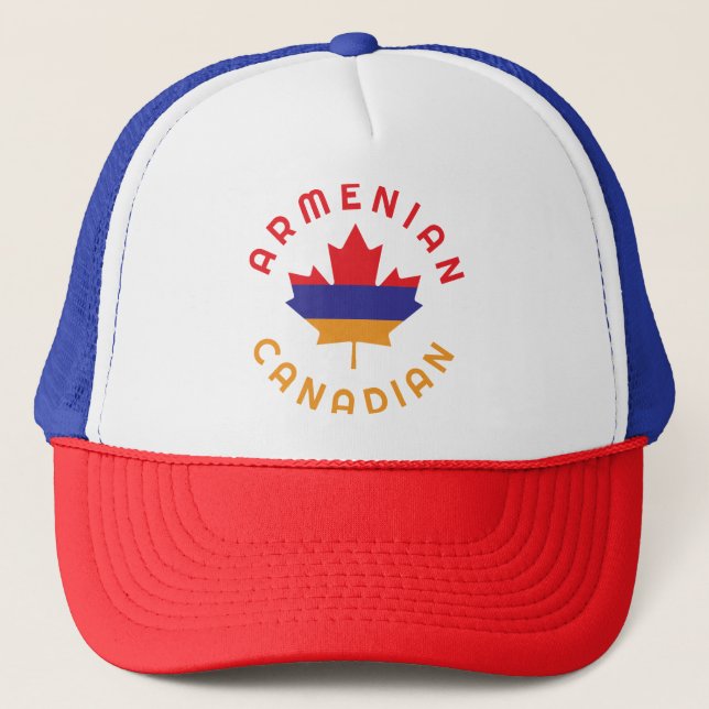 Canadian Armenian  Roots Trucker Hat (Front)