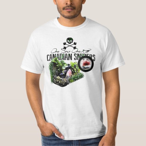 Canadian Army Sniper _ One Shot One Kill T_Shirt