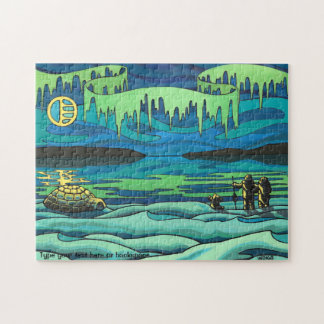 Canadian Art Puzzle Personalized Winter Landscape