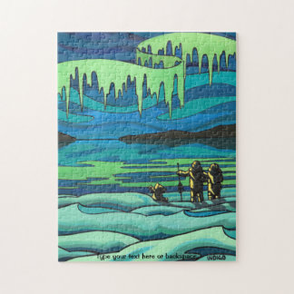 Canadian Art Puzzle Personalized Winter Landscape