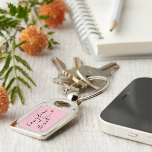 Canadian At Heart Keyring, Canada Keychain