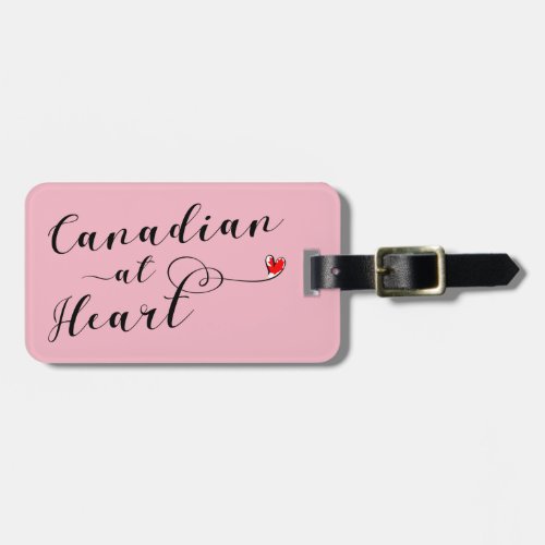 Canadian At Heart Luggage Tag Template