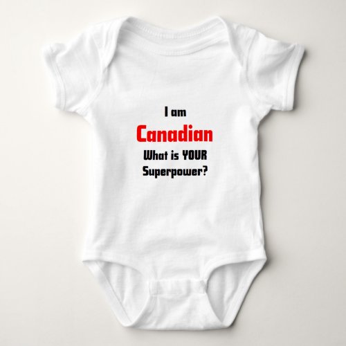 canadian baby bodysuit